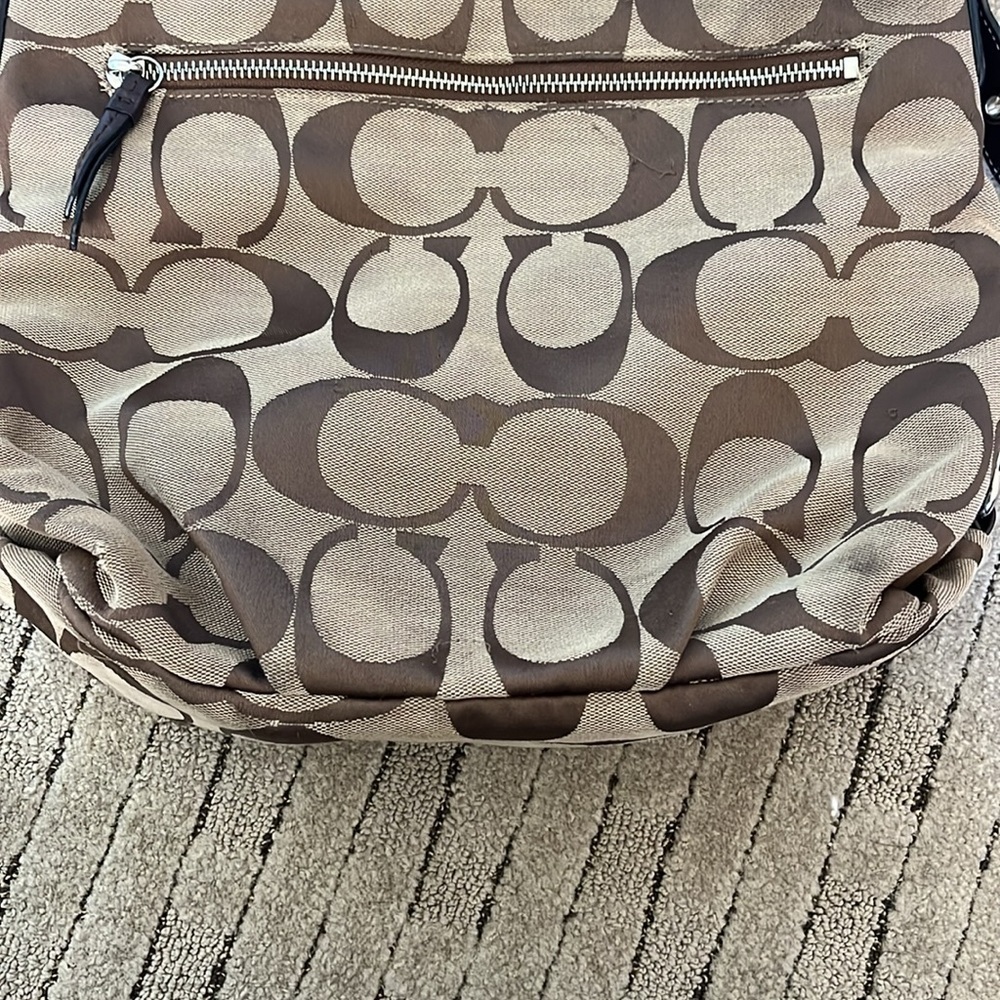 Coach brown monogram C vintage crossbody bag - Picture 2 of 6